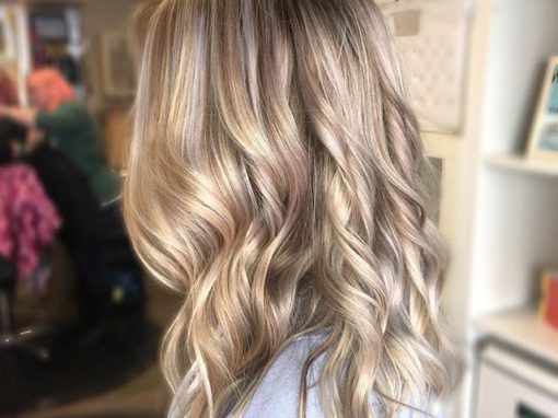 Icy blonde highlights